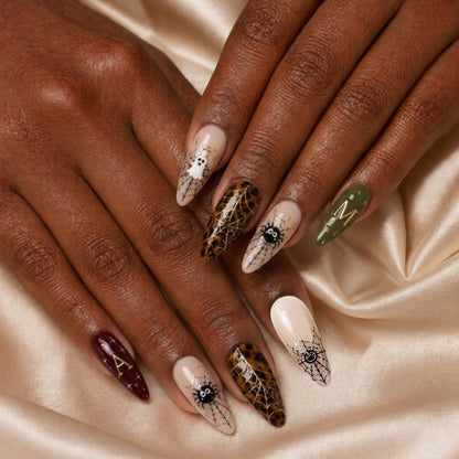 Tortoise Spider Bestie – Personalized Press-On Nails