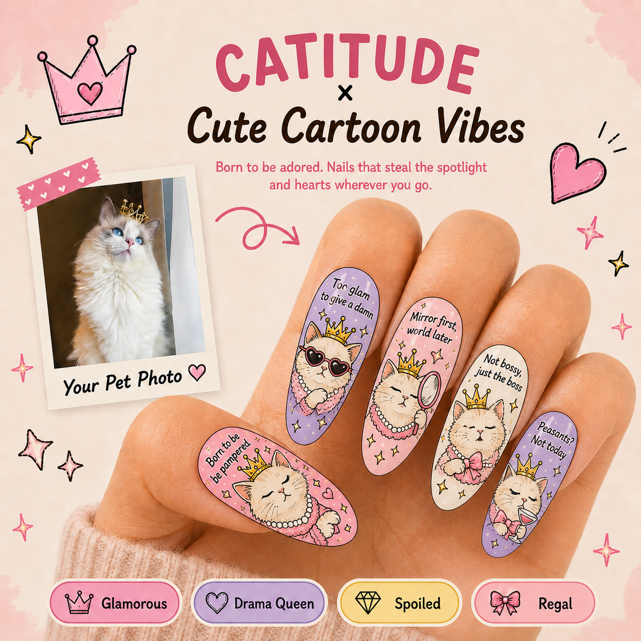 CUSTOM CAT NAILS