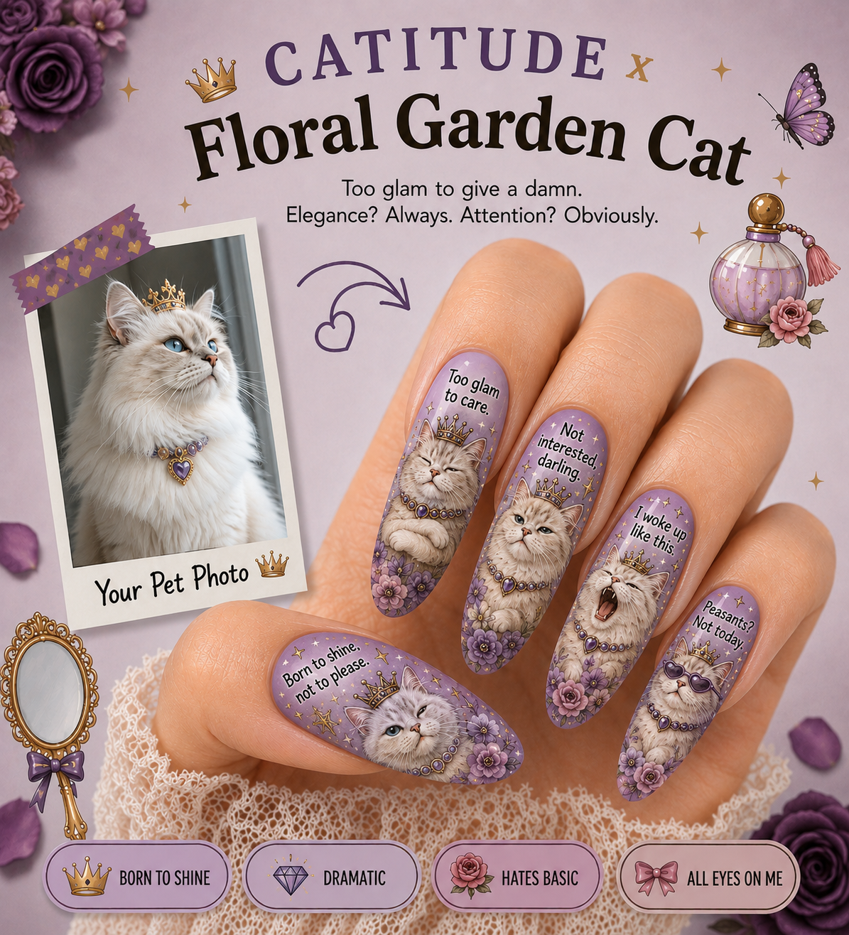 CUSTOM CAT NAILS