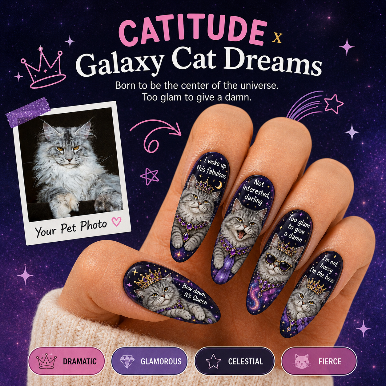 CUSTOM CAT NAILS