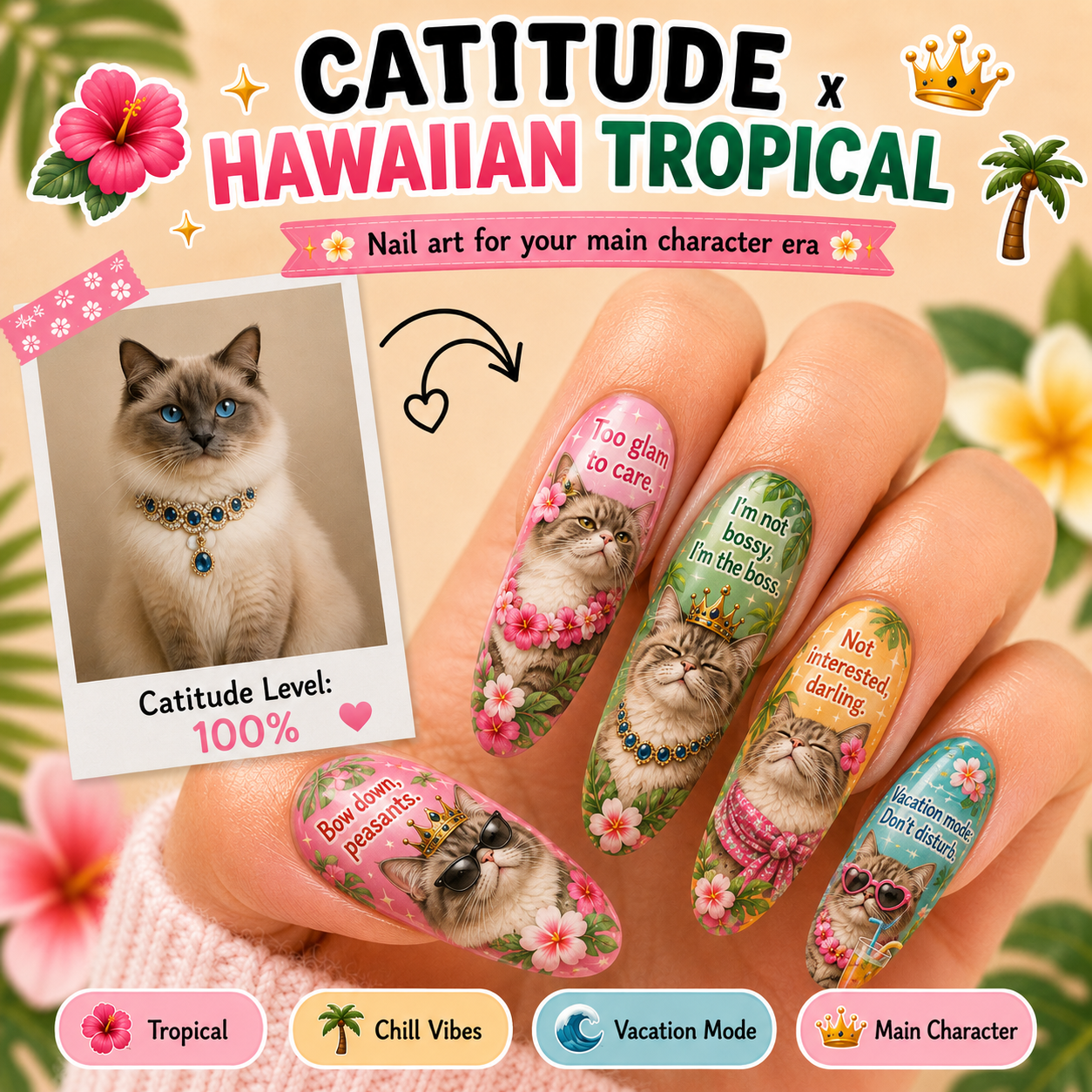 CUSTOM CAT NAILS