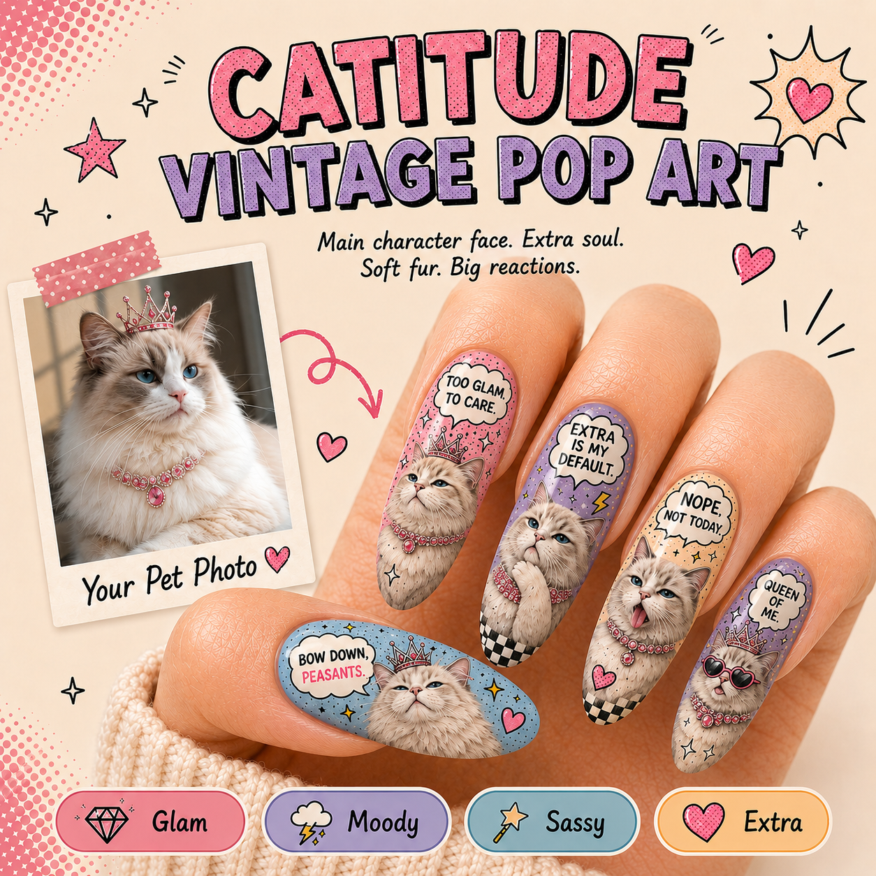 CUSTOM CAT NAILS
