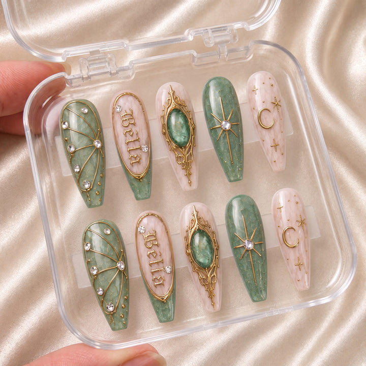 Jade Oracle - Personalized Press-On Nails
