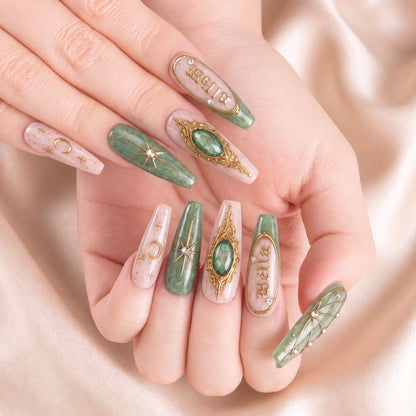 Jade Oracle - Personalized Press-On Nails