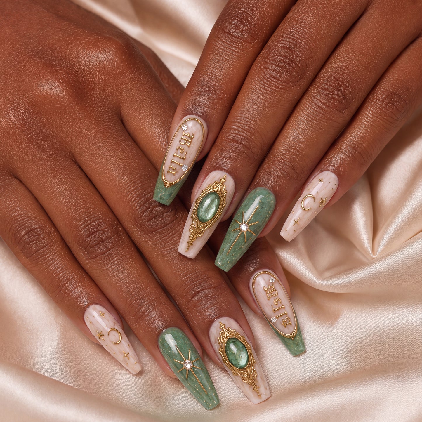 Jade Oracle - Personalized Press-On Nails