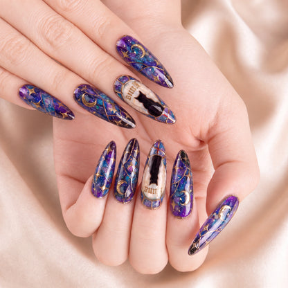Galaxy Cat - Personalized Press-On Nails