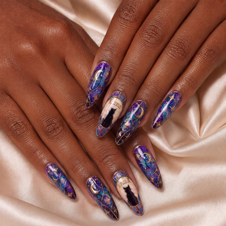 Galaxy Cat - Personalized Press-On Nails