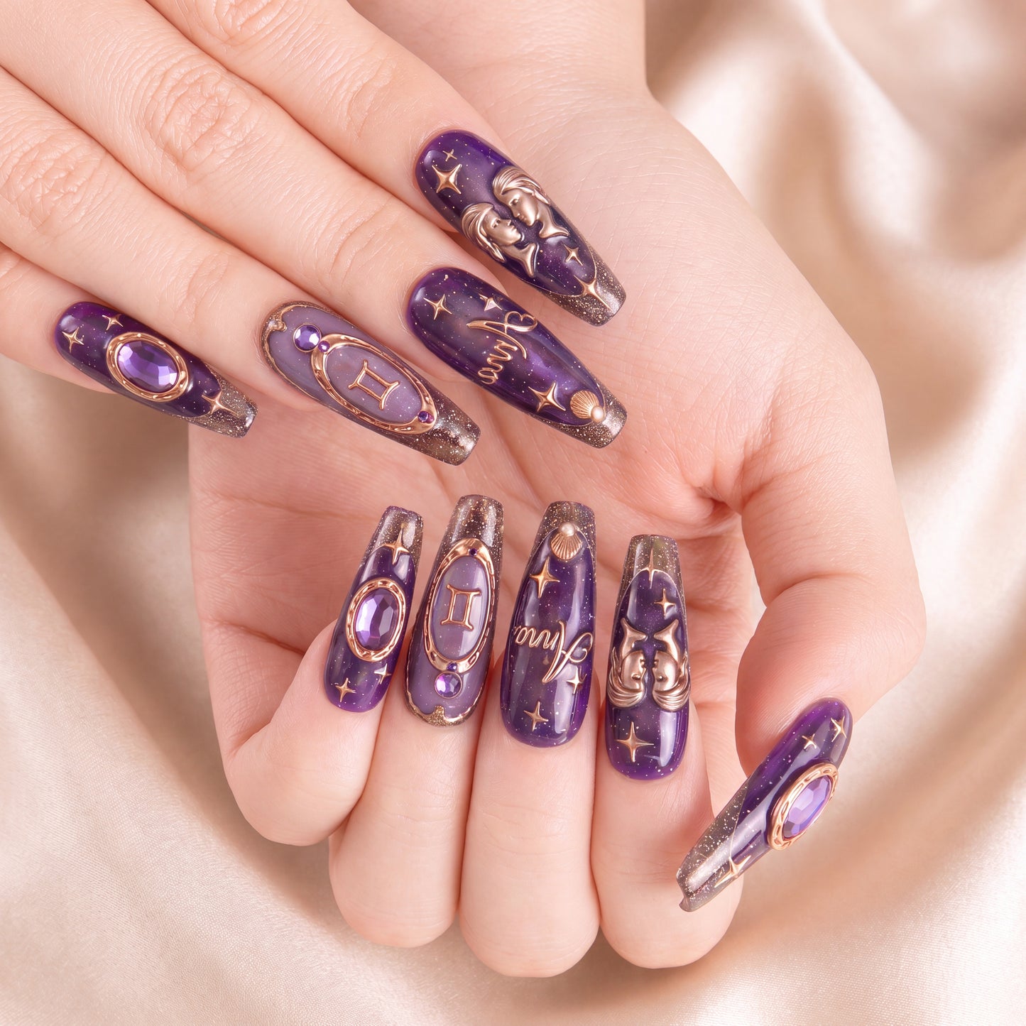 Mysterious Taurus - Personalized Press-On Nails