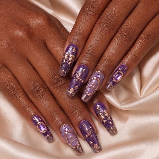 Mysterious Taurus - Personalized Press-On Nails