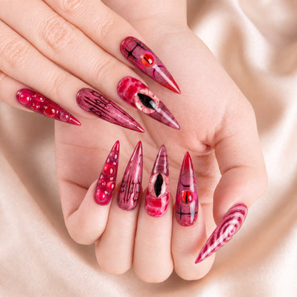 Hypnotic Nightmare - Personalized Press-On Nails