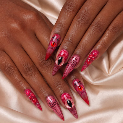 Hypnotic Nightmare - Personalized Press-On Nails