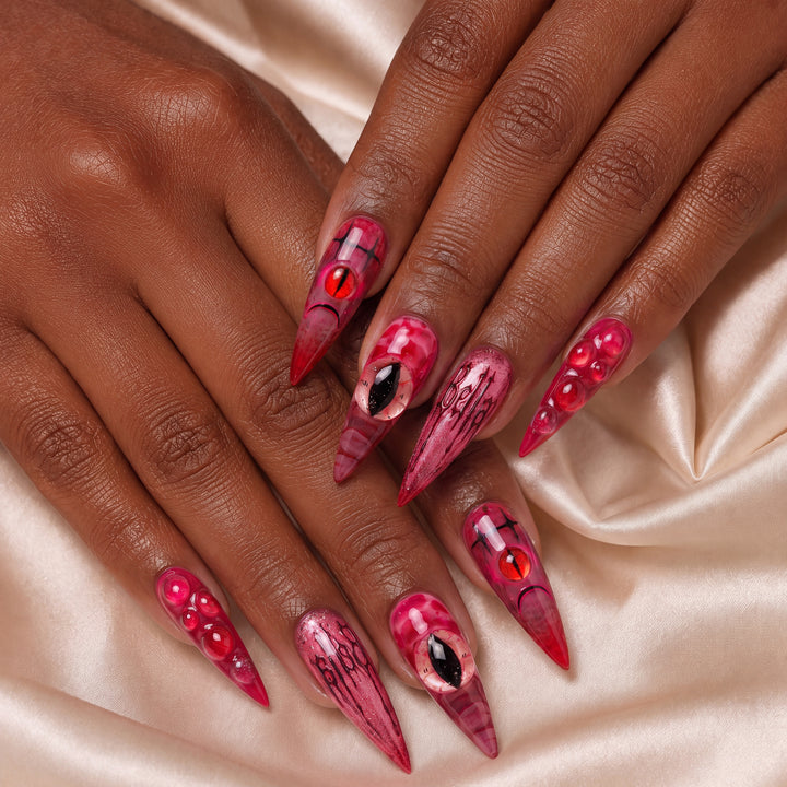 Hypnotic Nightmare - Personalized Press-On Nails