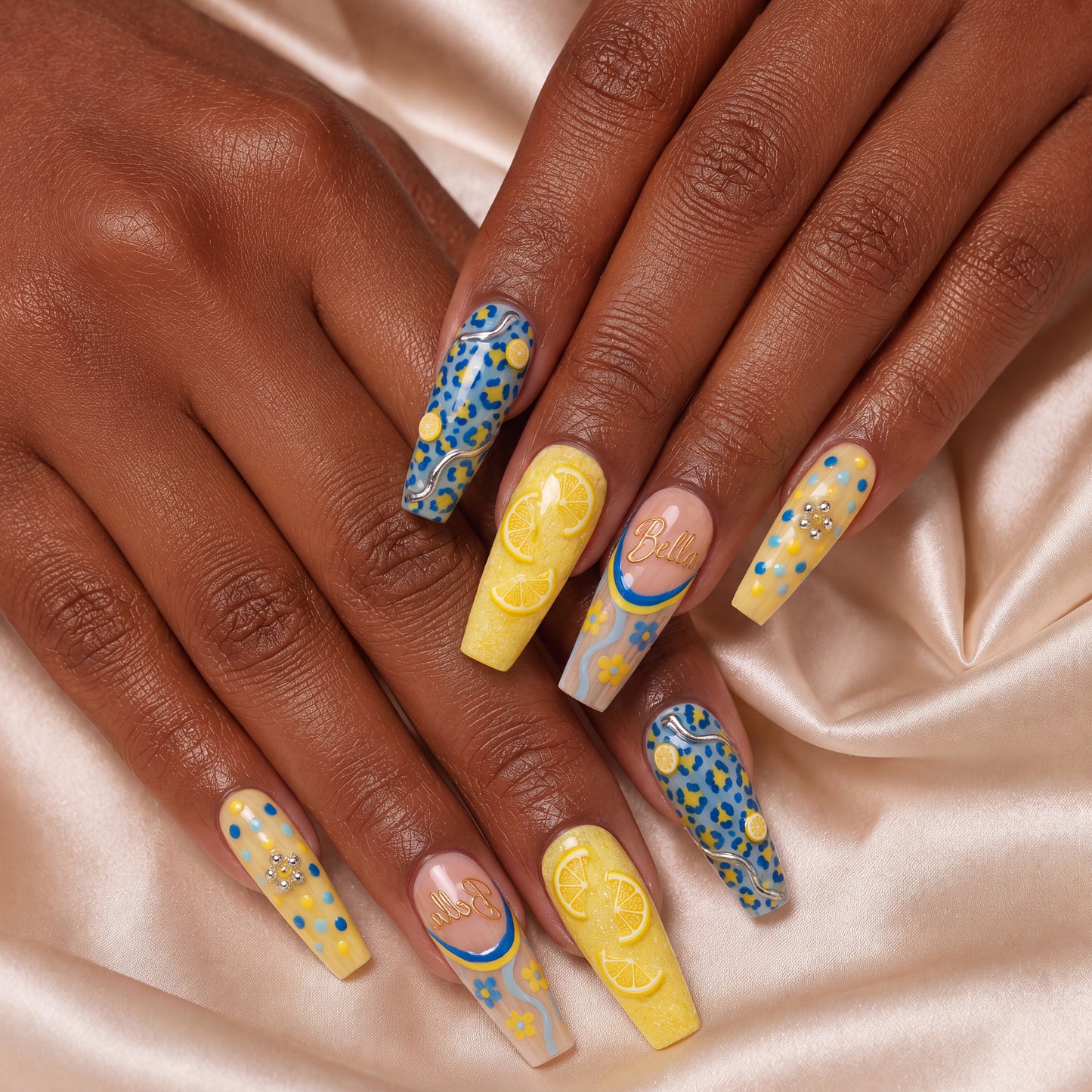 Martini Lemon - Personalized Press-On Nails
