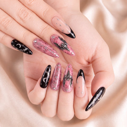 Midnight Bat – Personalized Press-On Nails