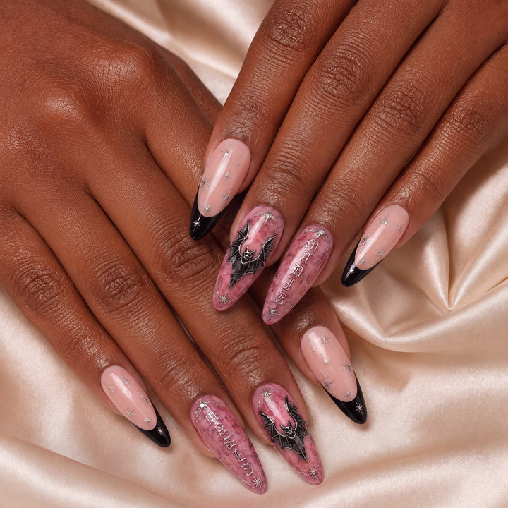 Midnight Bat – Personalized Press-On Nails