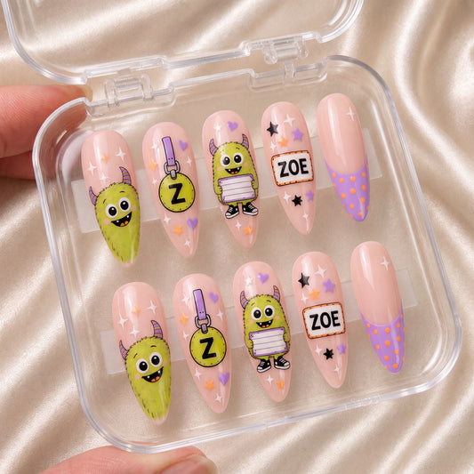 Little Monster - Personalized Press-On Nails