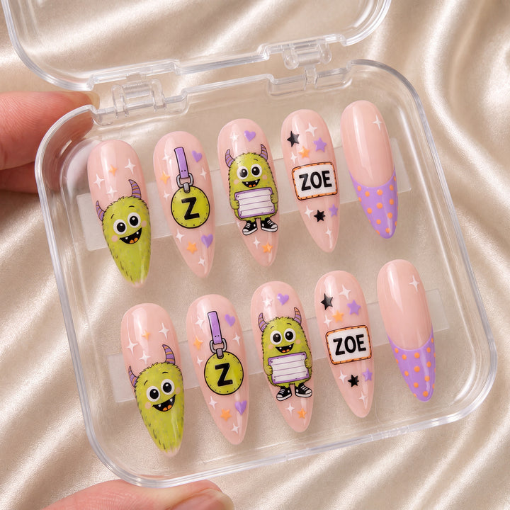 Little Monster - Personalized Press-On Nails