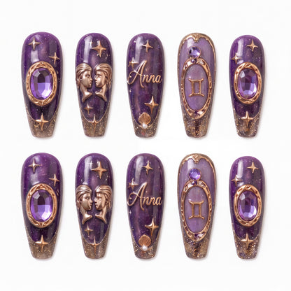 Mysterious Taurus - Personalized Press-On Nails