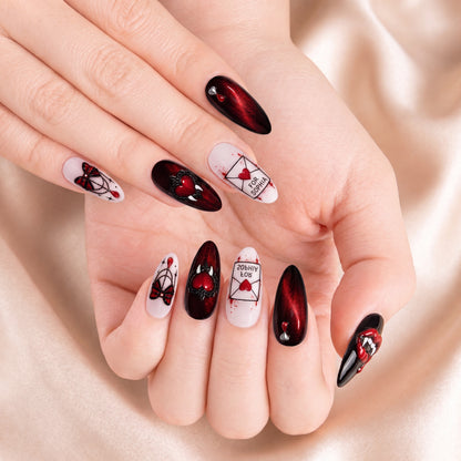Vampire Love Letter - Personalized Press-On Nails