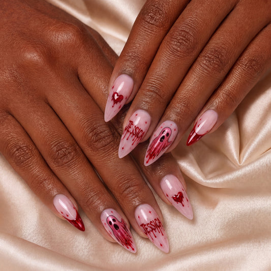 Bleeding Hearts - Personalized Press-On Nails alternate image