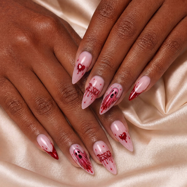 Bleeding Hearts - Personalized Press-On Nails