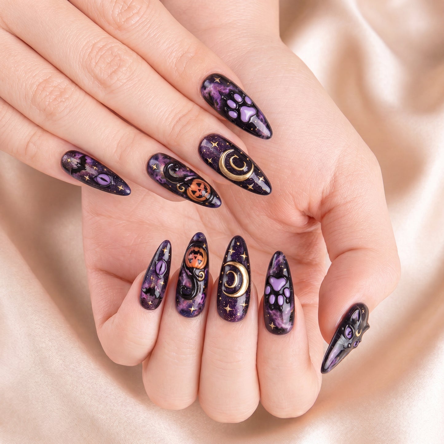 Midnight Familiar - Personalized Press-On Nails
