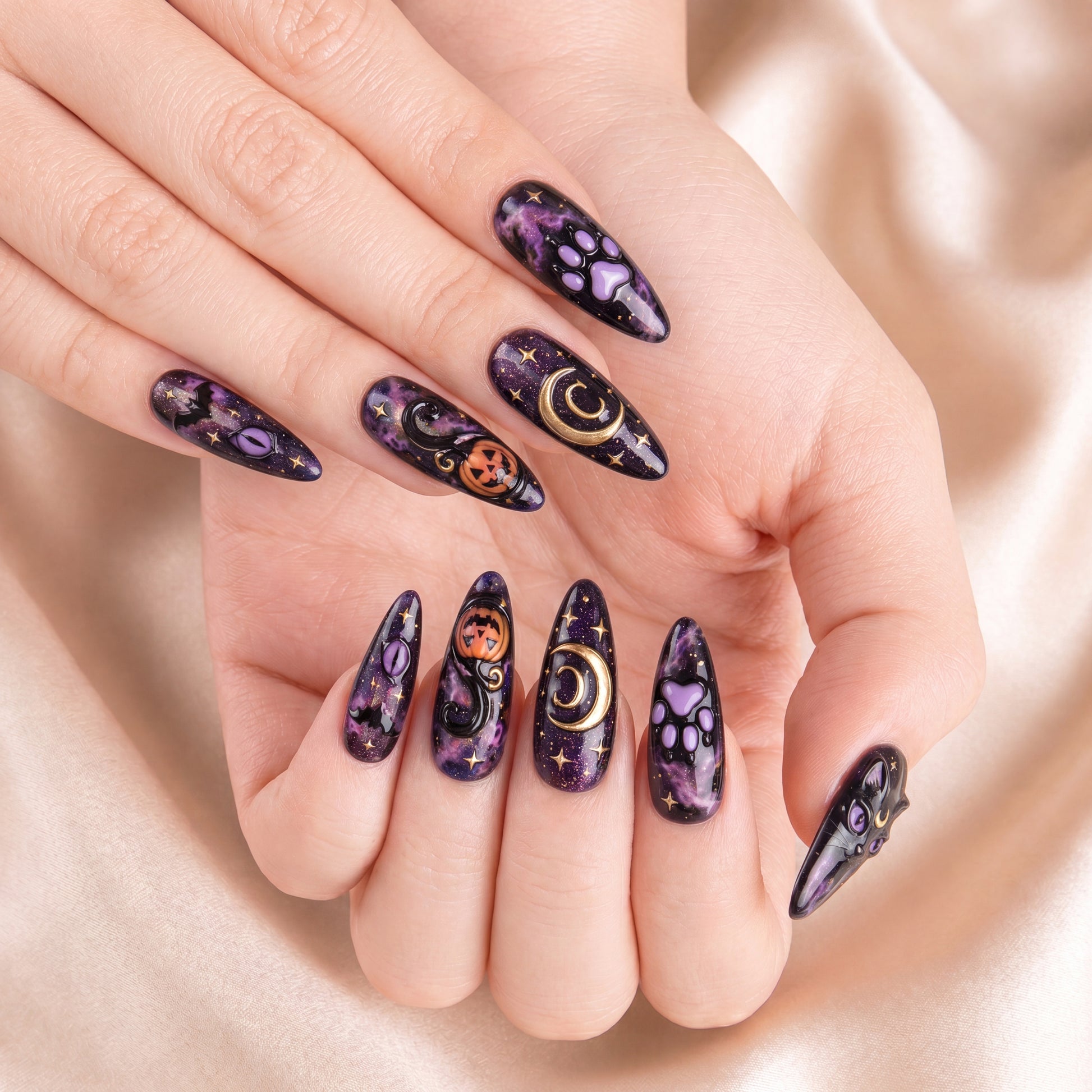 Midnight Familiar - Personalized Press-On Nails