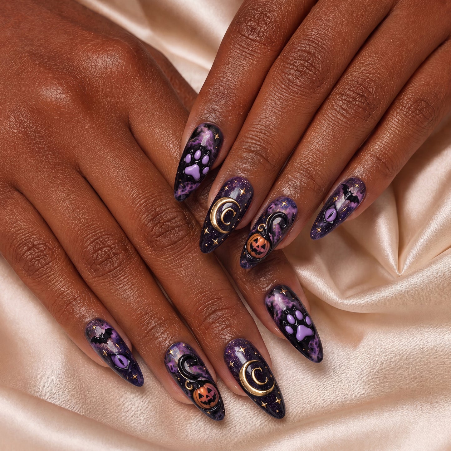 Midnight Familiar - Personalized Press-On Nails
