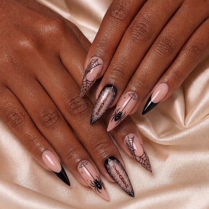 Midnight Spinner - Personalized Press-On Nails