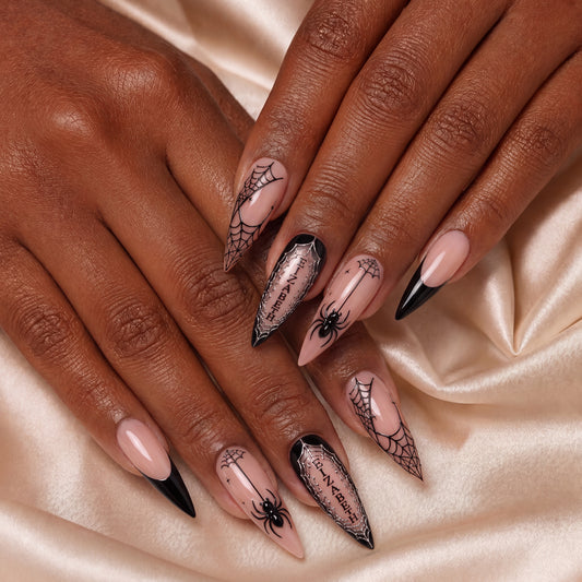 Midnight Spinner - Personalized Press-On Nails