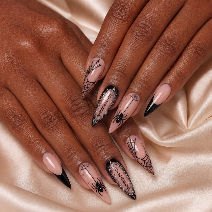 Midnight Spinner - Personalized Press-On Nails