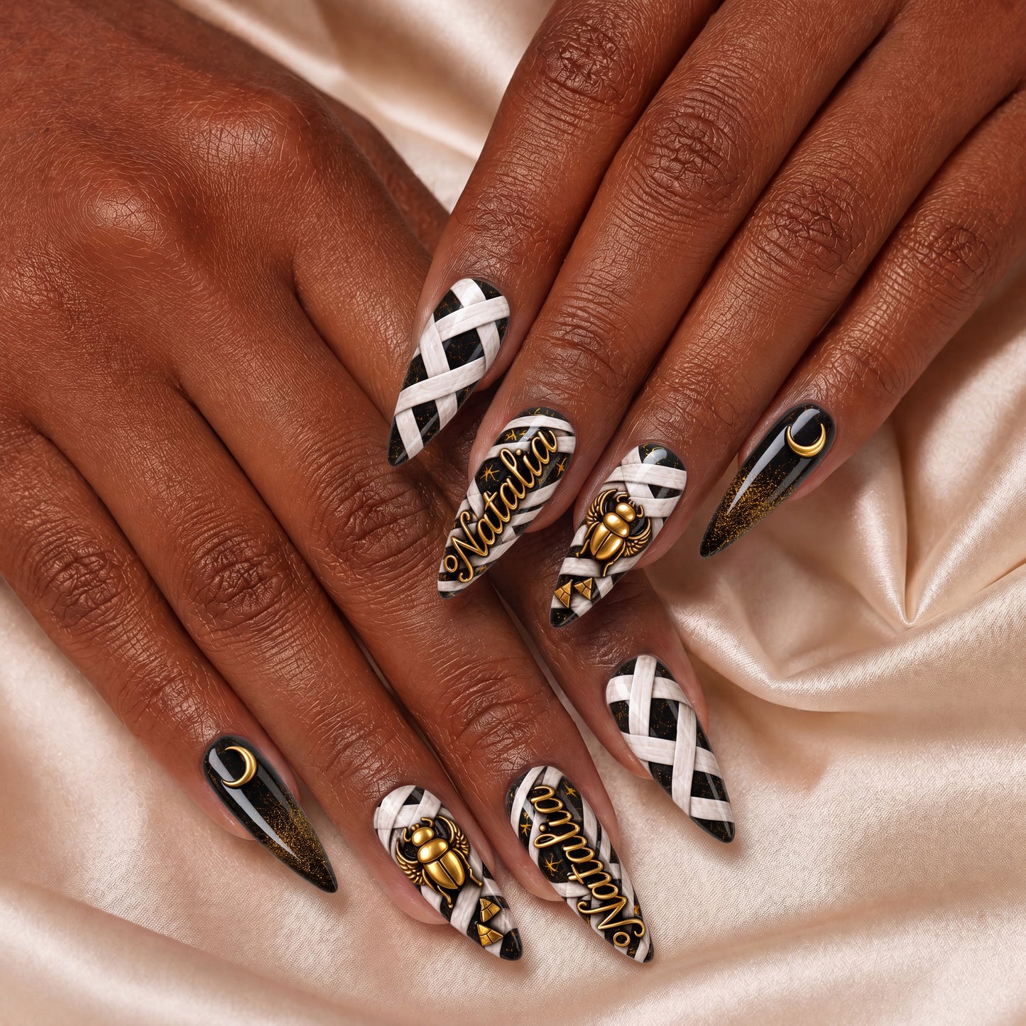 Mummy Wrap - Personalized Press-On Nails