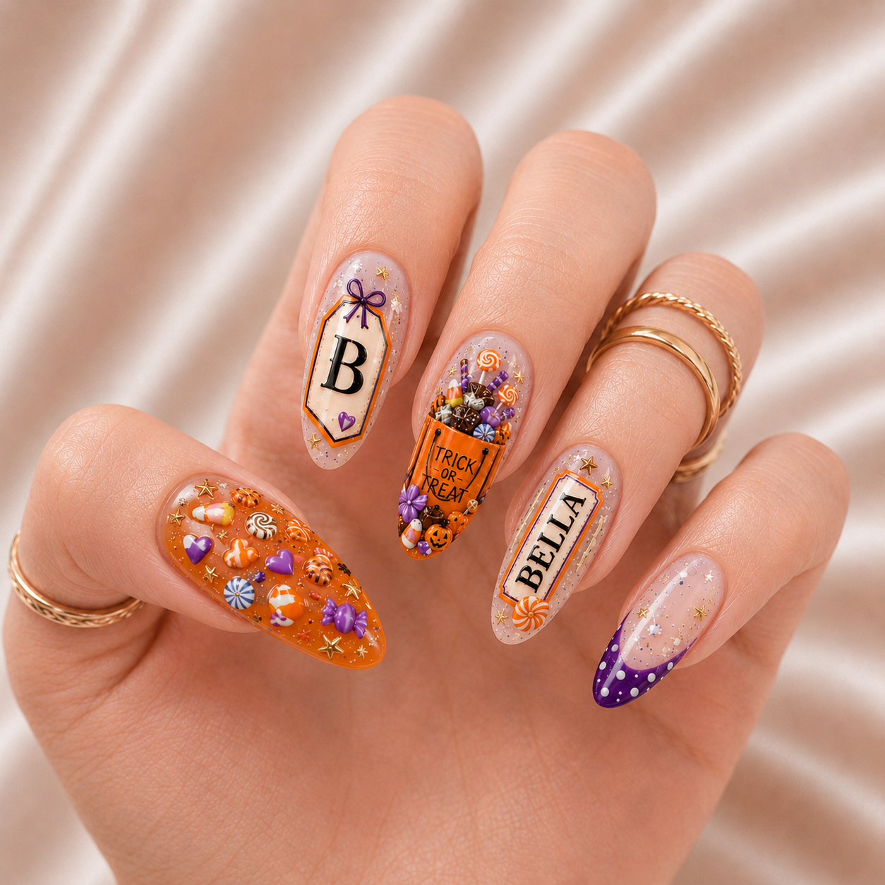 Trick or Treat - Personalized Press-On Nails
