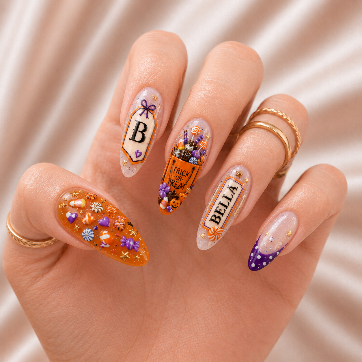 Trick or Treat - Personalized Press-On Nails