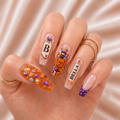Trick or Treat - Personalized Press-On Nails
