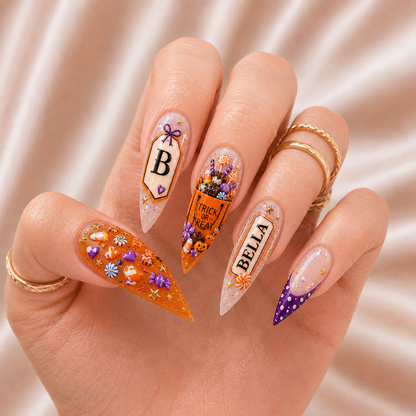 Trick or Treat - Personalized Press-On Nails