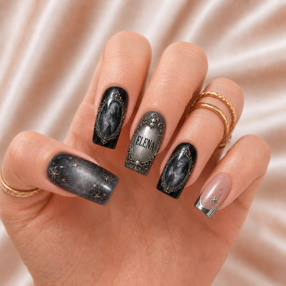 Gothic Cameo - Personalized Press-On Nails