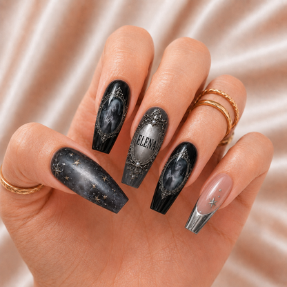 Gothic Cameo - Personalized Press-On Nails