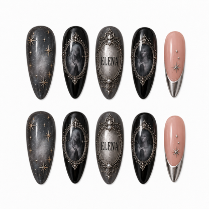 Gothic Cameo - Personalized Press-On Nails