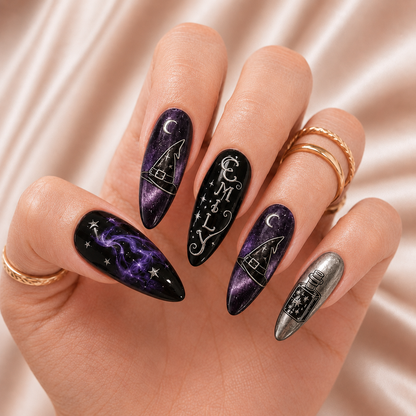 Midnight Spell - Personalized Press-On Nails