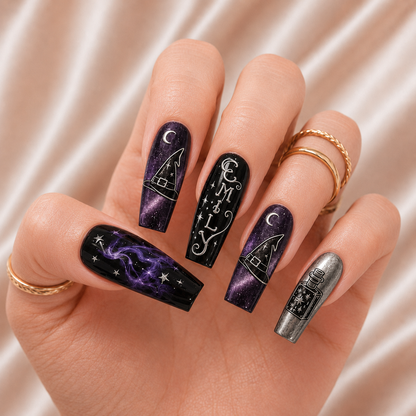 Midnight Spell - Personalized Press-On Nails