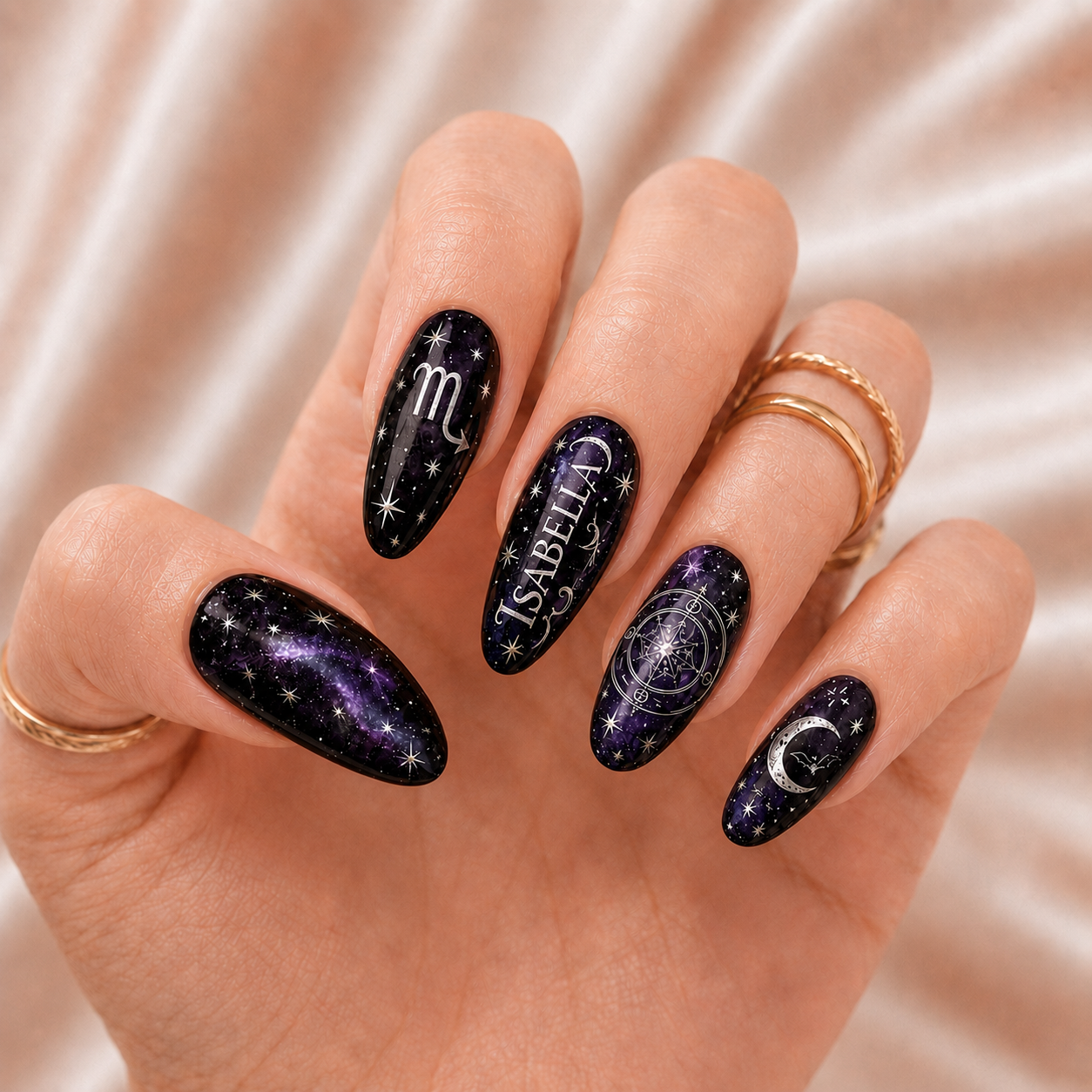Mystic Galaxy - Personalized Press-On Nails