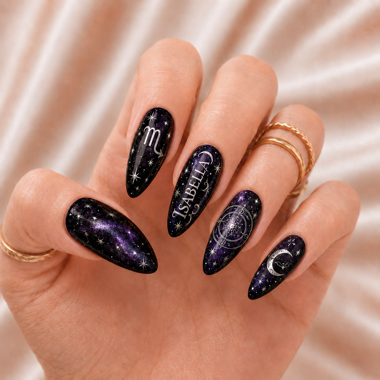 Mystic Galaxy - Personalized Press-On Nails