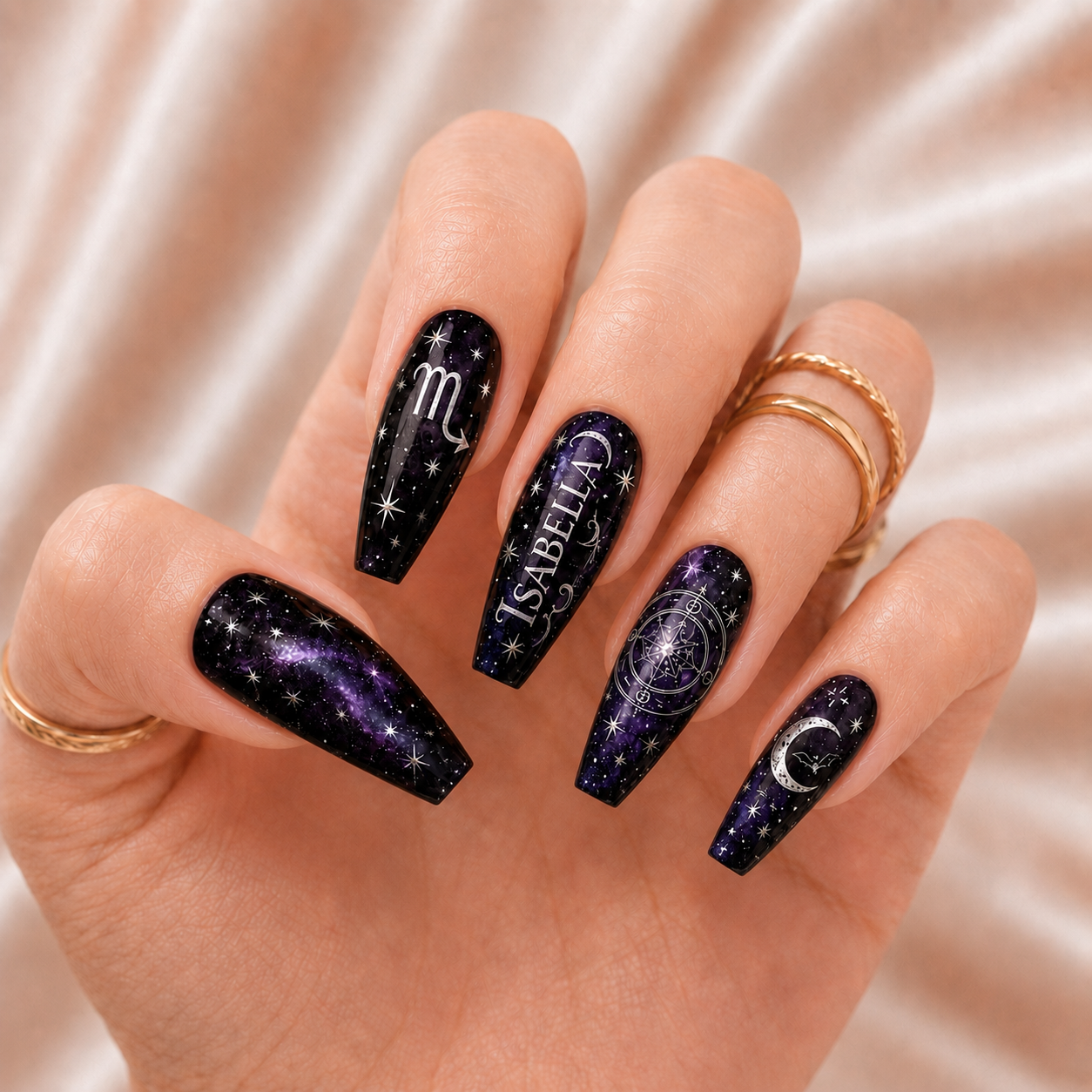 Mystic Galaxy - Personalized Press-On Nails