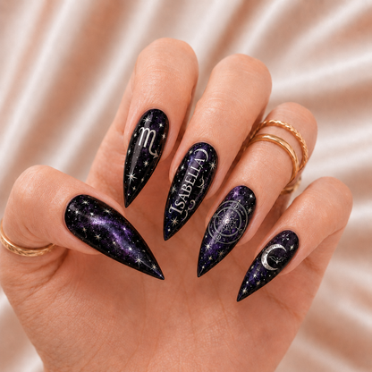 Mystic Galaxy - Personalized Press-On Nails