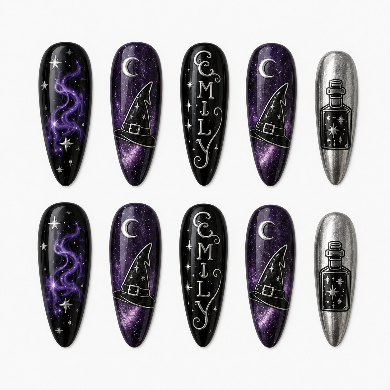 Midnight Spell - Personalized Press-On Nails