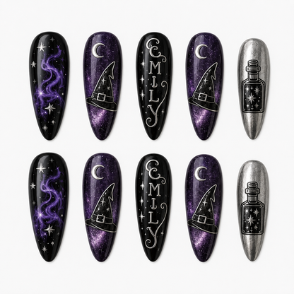 Midnight Spell - Personalized Press-On Nails
