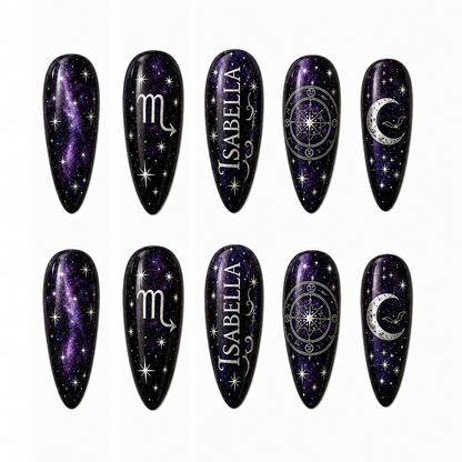 Mystic Galaxy - Personalized Press-On Nails
