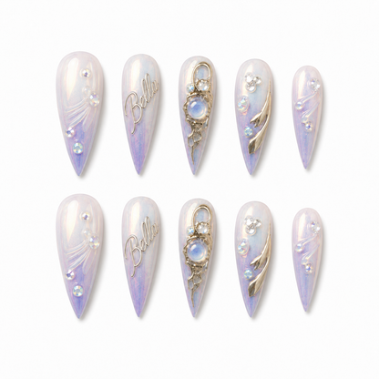 Opaline Moonlight - Personalized Press-On Nails