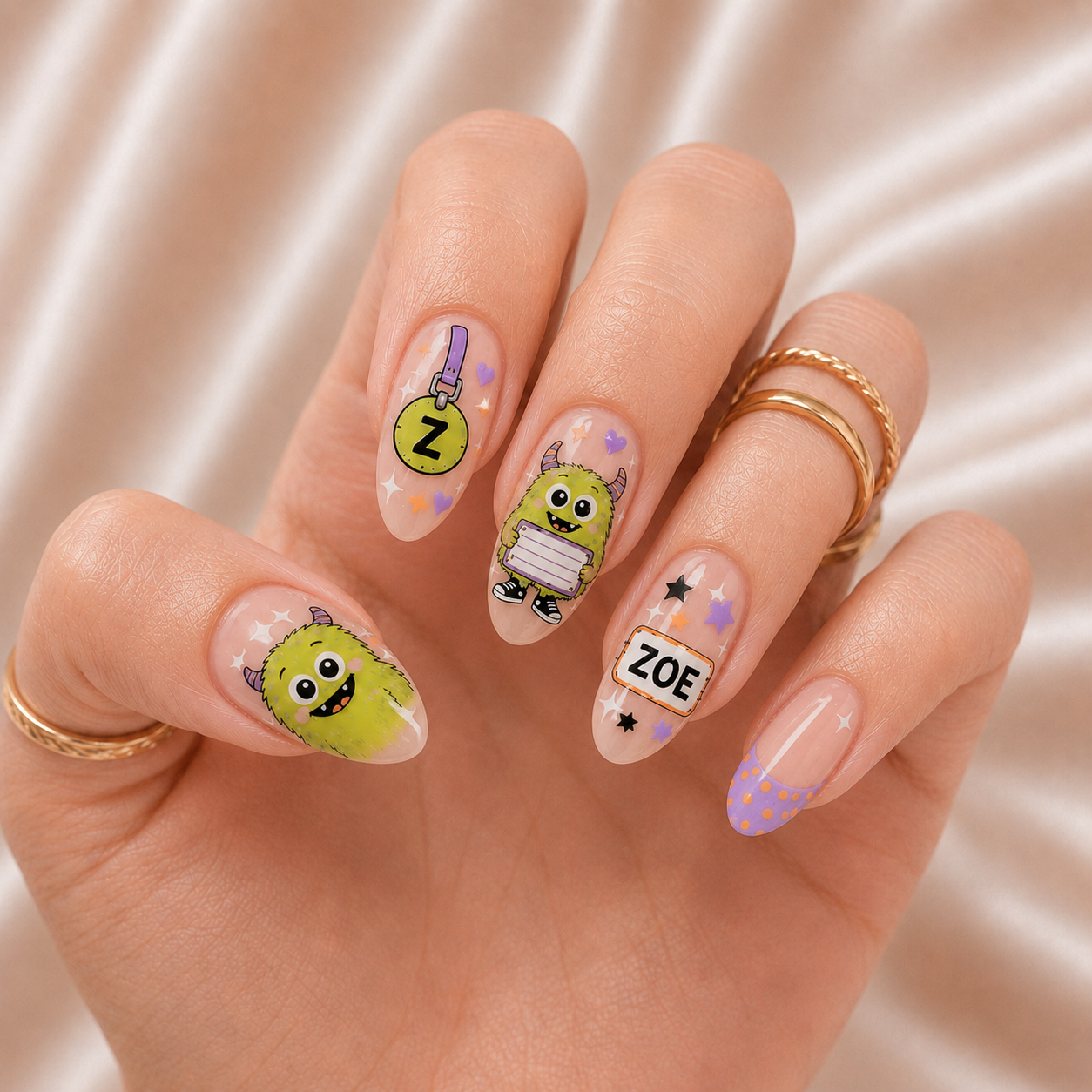 Little Monster - Personalized Press-On Nails
